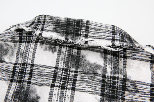 Camisa Cuadros Retro Oversize Manga Corta - Image 17