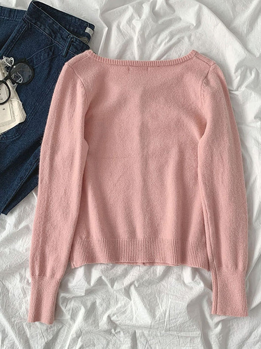Cardigan Básico de Punto para Mujer - Estilo Relajado Primavera - Image 22