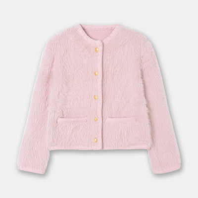 Cardigan Tejido Mohair Suave - Abrigo Largo de Manga Larga - Image 6