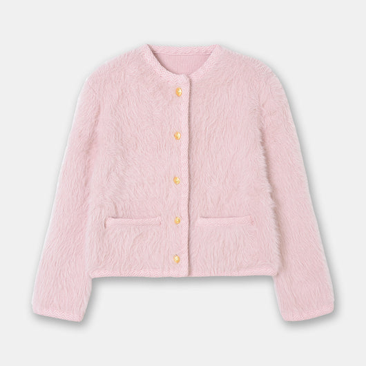 Cardigan Tejido Mohair Suave - Abrigo Largo de Manga Larga - Image 6