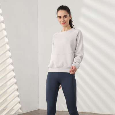 Sudadera Deportiva Suelta Cuello Redondo Manga Larga para Mujer - Image 16