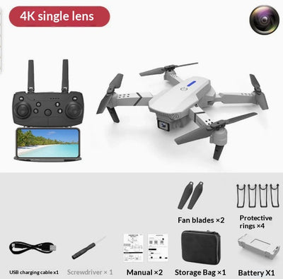 Dron E88 Cámara Dual 4K HD - Fotografía Aérea Profesional con Control Remoto - Image 11
