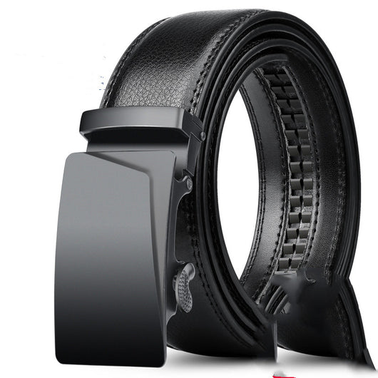 Cinturón de Cuero para Hombre con Hebilla Automática de Cuero Genuino - Image 5