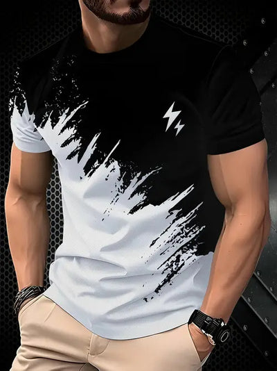 Playera Casual de Contraste para Hombre - Algodón Premium de Alta Calidad - Image 9