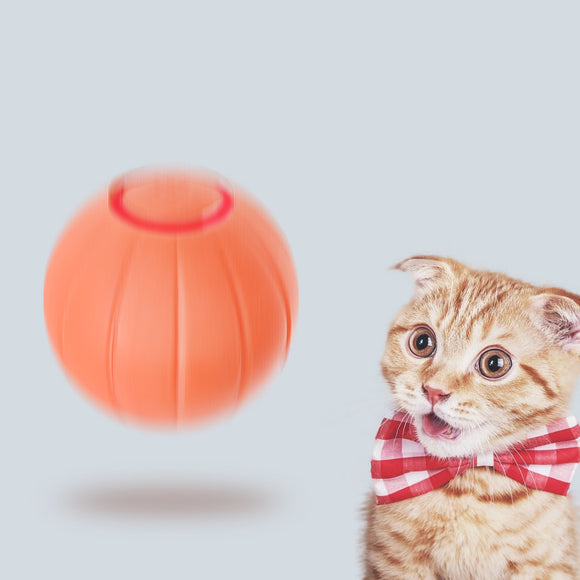 Pelota Rodante Silicona Inteligente para Gatos - Juguete Interactivo