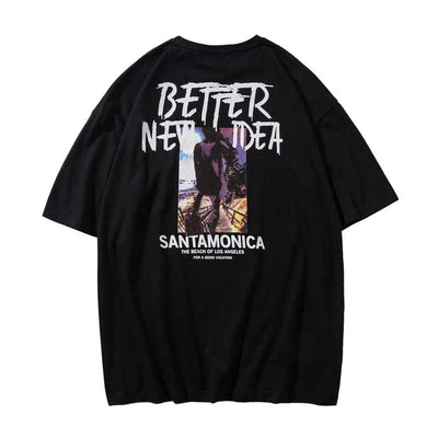 Playera Manga Corta Hombre Suelta Tendencia Verano - Image 11