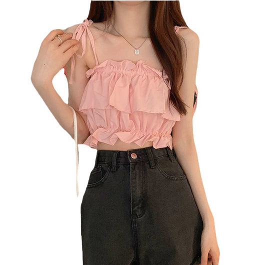Top Fruncido Hot Girl con Tirantes Ajustables - Image 5