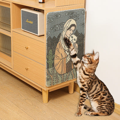 Rascador de Sisal para Gatos con Diseño Impreso - Sin Polvo - Image 17