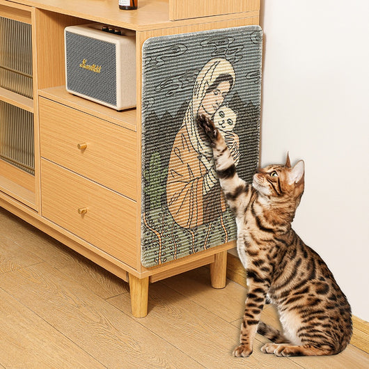 Rascador de Sisal para Gatos con Diseño Impreso - Sin Polvo - Image 17