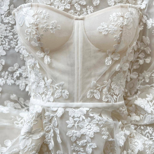 Top Tubo con Encaje y Volantes Largos - Image 4