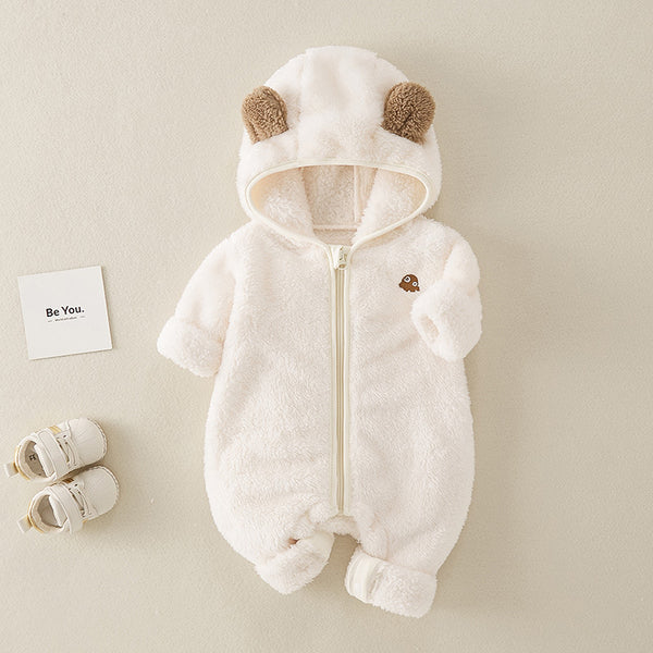 Enterizo Térmico Reversible para Bebé - Terciopelo Doble Faz con Acolchado