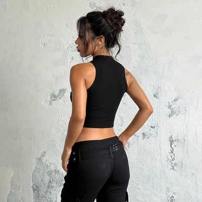 Top Corto Ajustado con Tirantes para Mujer - Image 11