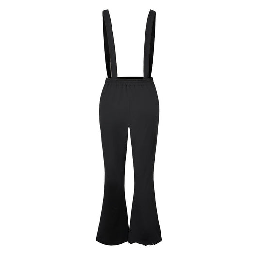 Pantalones Acampanados Cintura Alta con Tirantes Estilo Europeo - Image 8