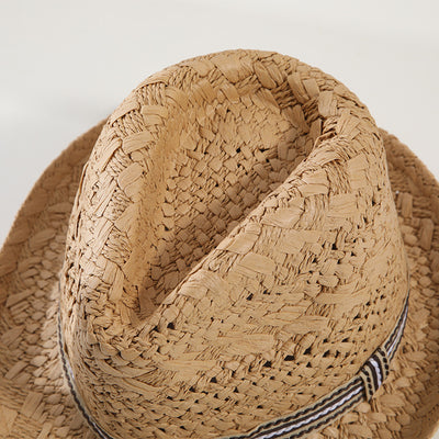 Sombrero de Paja Panamá para Padres e Hijos - Protección Solar Ceremonia Británica - Image 11