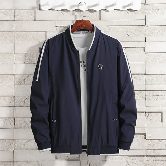 Chaqueta Deportiva Talla Grande para Hombre - Estilo Béisbol Primavera Otoño - Image 8
