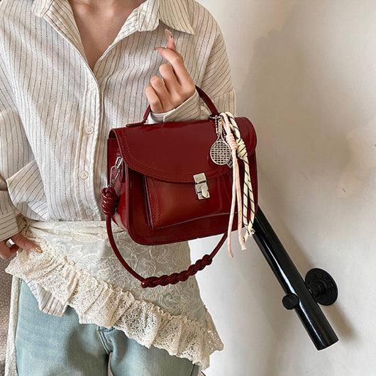 Bolso Bandolera Cuadrado Retro Portátil para Mujer - Image 4