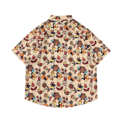 Camisa Retro Estampada de Manga Corta para Hombre - Image 2