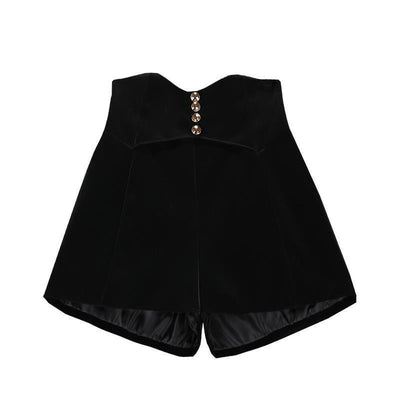 Shorts de Cintura Alta con Perlas Irregulares y Pierna Ancha - Image 11