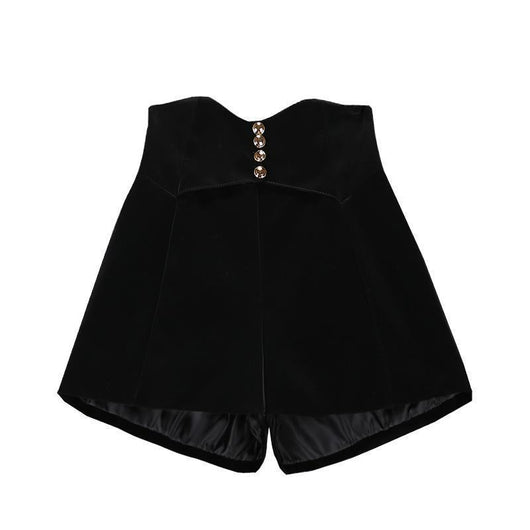 Shorts de Cintura Alta con Perlas Irregulares y Pierna Ancha - Image 11
