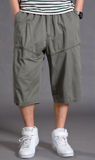 Pantalones Cortos Deportivos Holgados para Hombre Talla Grande - Image 2