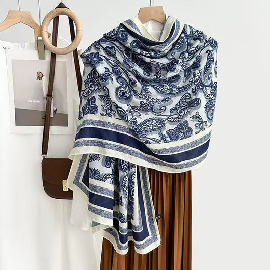 Foulard de Algodón y Lino Ligero - Pareo Sedoso Protección Solar para Playa y Viajes - Image 33