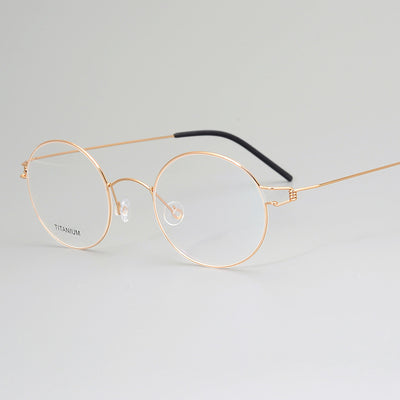 Armazón de Gafas Titanio Puro Vintage sin Tornillos - Image 11
