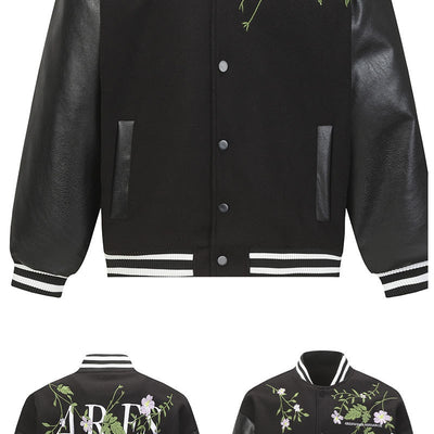 Chaqueta Retro Americana con Bordado Floral para Hombre - Image 11
