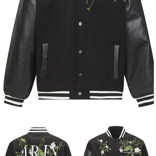 Chaqueta Retro Americana con Bordado Floral para Hombre - Image 11