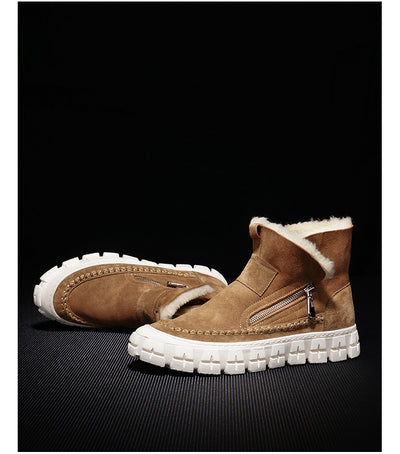 Bota New Fur One para Hombre - Cuero, Lana y Forro Polar - Image 3