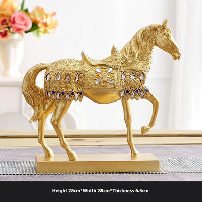 Caballo Decorativo Luminoso de Lujo Europeo para Vino y Hogar - Image 27