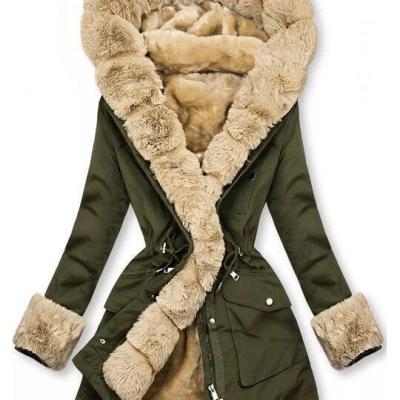 Chaqueta Térmica Impermeable con Cuello de Piel para Mujer - Image 6