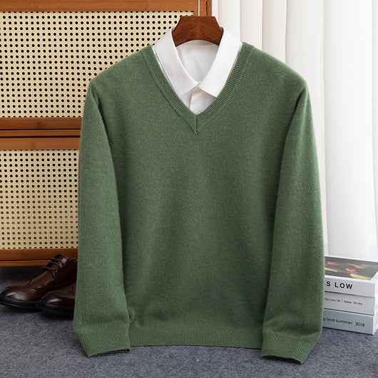 Suéter de Cuello Medio en Lana para Hombre - Image 36