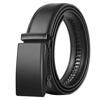 Cinturón de Cuero para Hombre con Hebilla Automática Estilo Coreano - Image 8