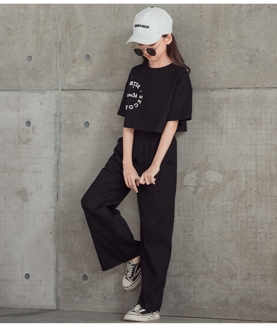 Conjunto Estampado: Camiseta Manga Corta + Pantalón Ancho Pierna Recta - Image 28
