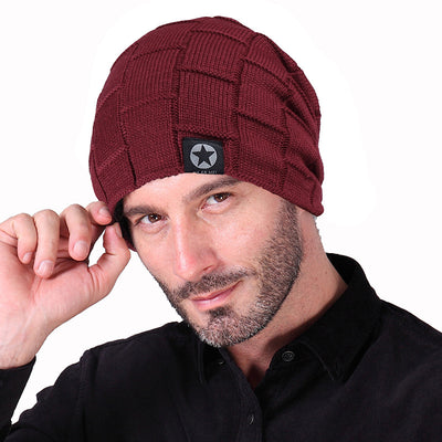 Gorro Tejido con Parche de Estrella de Cinco Puntas - Image 9