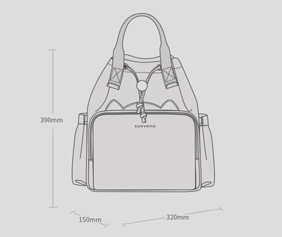 Mochila Maternal Multifuncional - Estilo Mamá Moderna con Diseño Fashion - Image 7