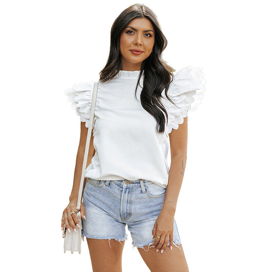 Blusa de Gasa con Volantes en las Mangas - Image 7