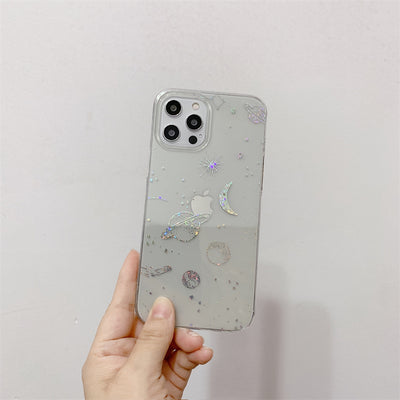 Funda para iPhone con Diseño Cosmos Galáctico y Acabado Electroplateado - Image 3
