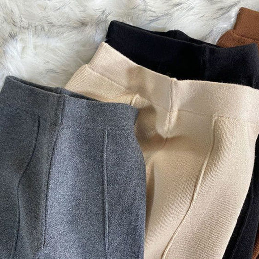 Pantalones Casuales de Punto Grueso para Niños - Corte Recto Pierna Ancha - Image 11