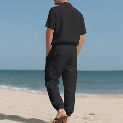 Conjunto de Trabajo Casual: Camisa Manga Corta y Pantalón - Image 21