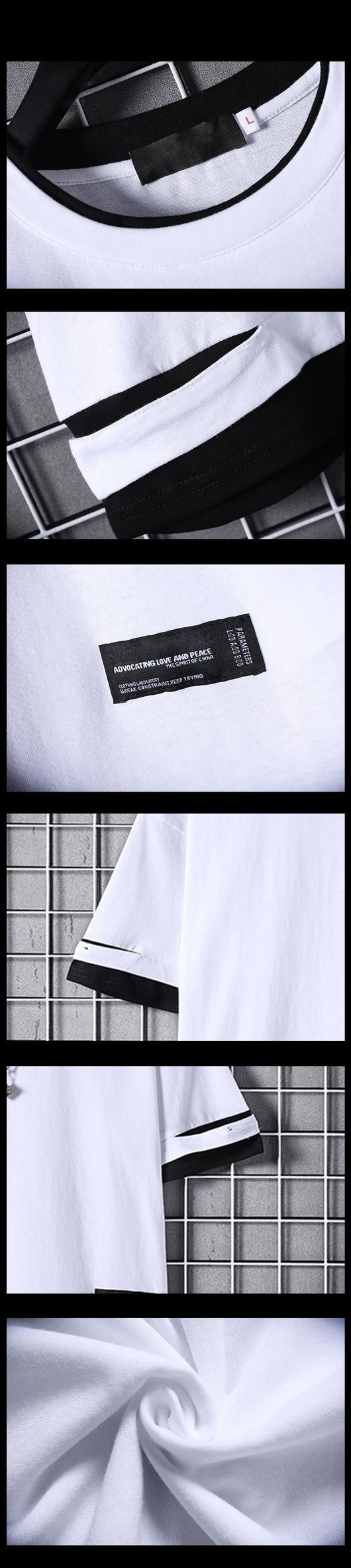 Playera Holgada Hip-Hop de Manga Corta para Hombre - Image 12