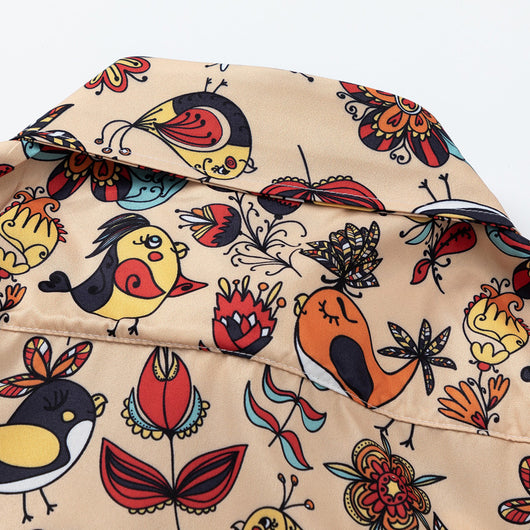 Camisa Retro Estampada de Manga Corta para Hombre - Image 7