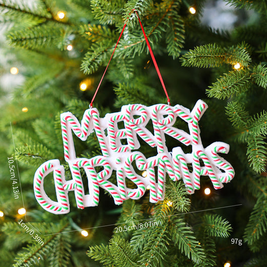 Adornos Navideños de Arcilla Polimérica con Letras Personalizadas - Image 7