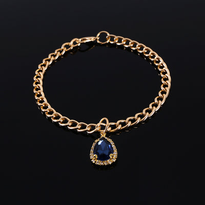 Collar de Gato con Colgante de Cristal y Diamante de Metal - Image 6