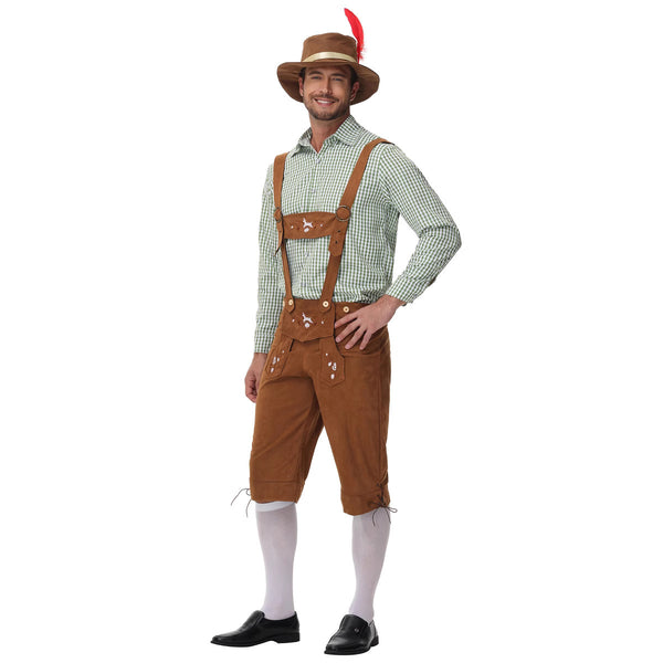 Peto de Cuadros para Festivales de Cerveza - Estilo Tradicional Hombre