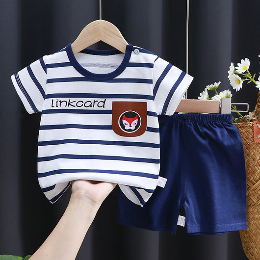 Conjunto Infantil de Algodón Puro con Manga Corta - Image 13