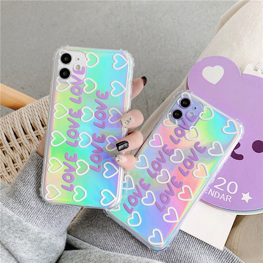 Funda Protectora Púrpura Love Compatible con Apple - Image 10