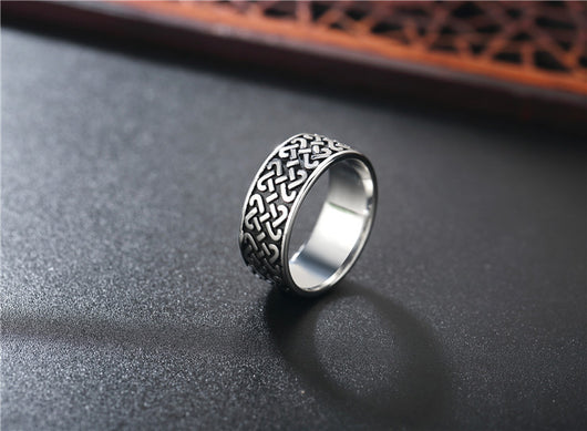 Anillo de Acero Titanio para Hombre con Diseño Retro Minimalista Personalizado - Image 6