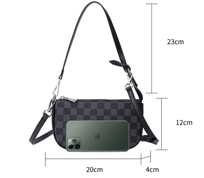 Bolso Bandolera Mujer Pequeño con Estampado Blanco y Negro - Image 5