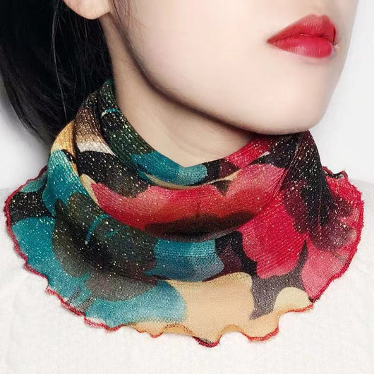 Bufanda Cuello Alto Multiuso con Máscara Facial para Mujer - Image 10